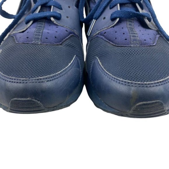 Nike Men's Air Huarache Triple Navy  Blue 2017 318429-440  US 13 - Picture 2 of 13